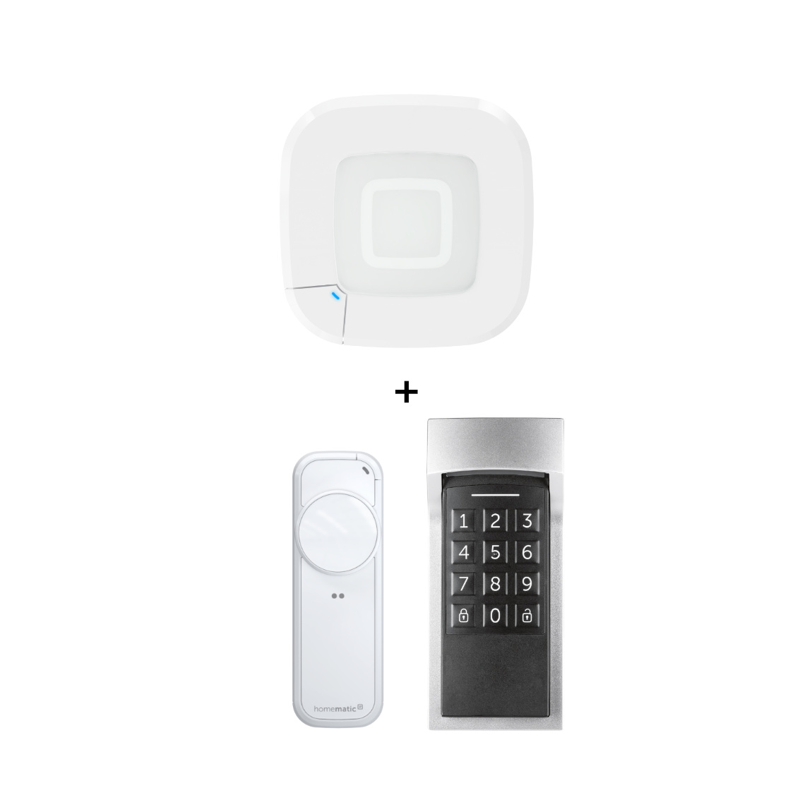 Homematic IP Starter Set Mini Zutritt - mit Access Point 2, T&uuml;rschlossantrieb pro + Keypad