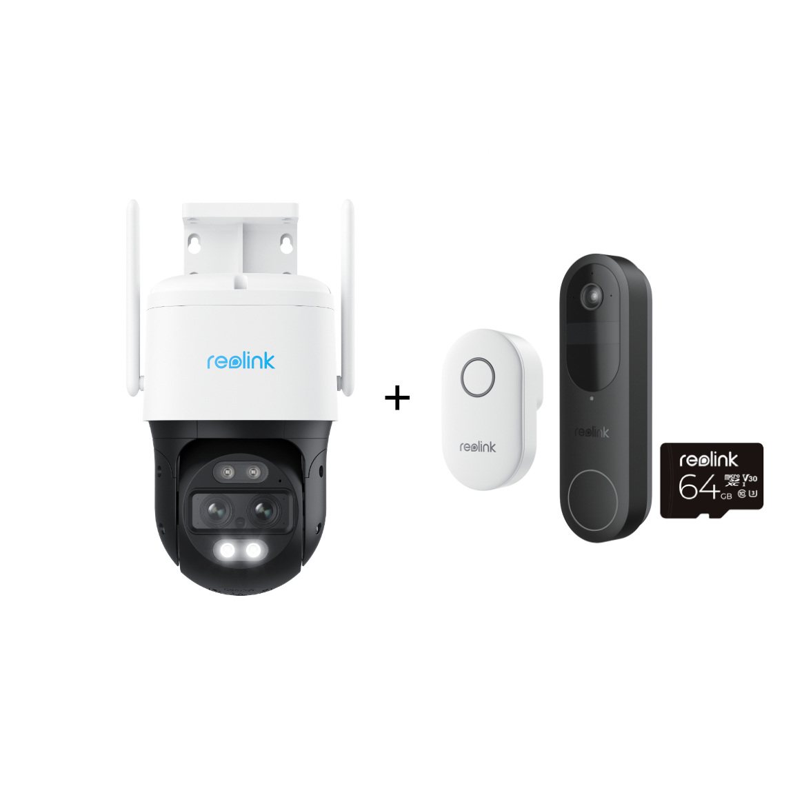 Reolink TrackMix Series W760 - Dual Außenkamera mit Auto Zoom & Tracking - 2er-Set