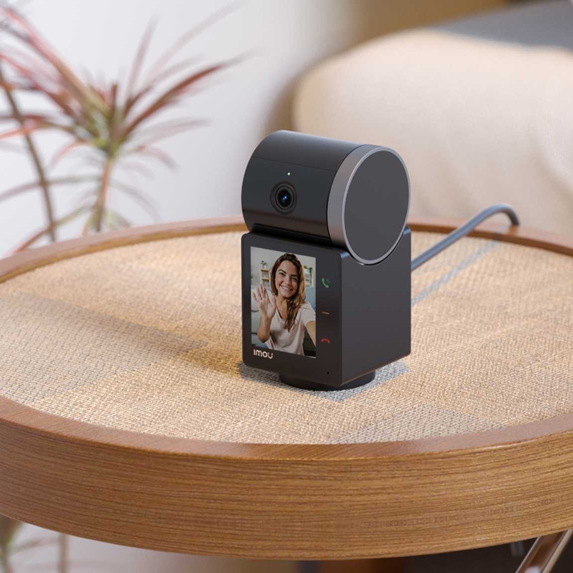 Thumbnail - Imou Rex VT Pro - 3K Innenkamera mit Schwenk-/Neigefunktion & Display - Schwarz