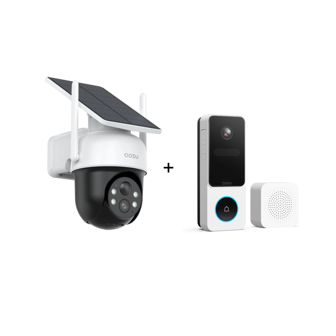 aosu Set - mit SolarCam D1 Classic + Video Doorbell SE