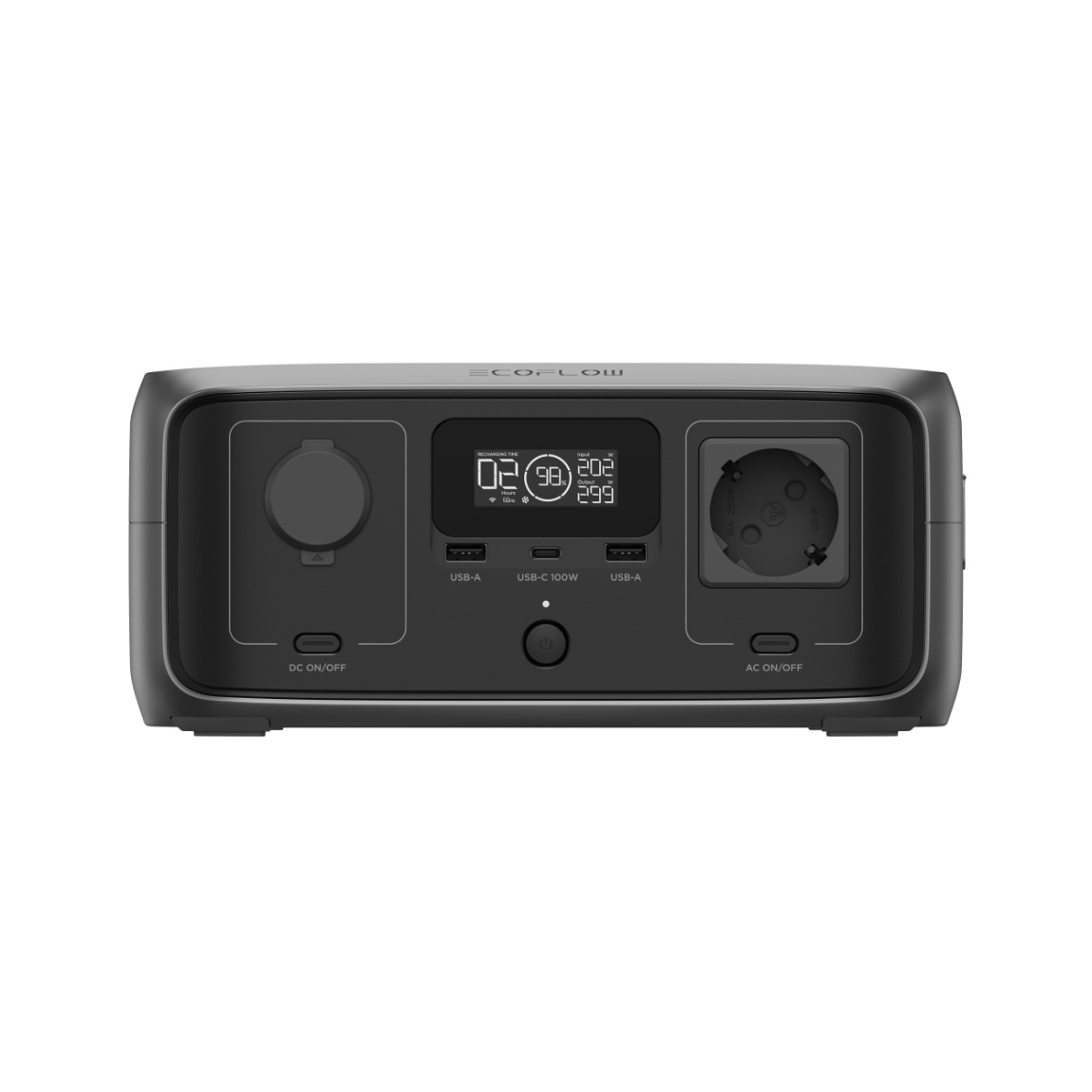 EcoFlow RIVER 3 USV (300W, 245Wh) - Tragbare Powerstation - Schwarz