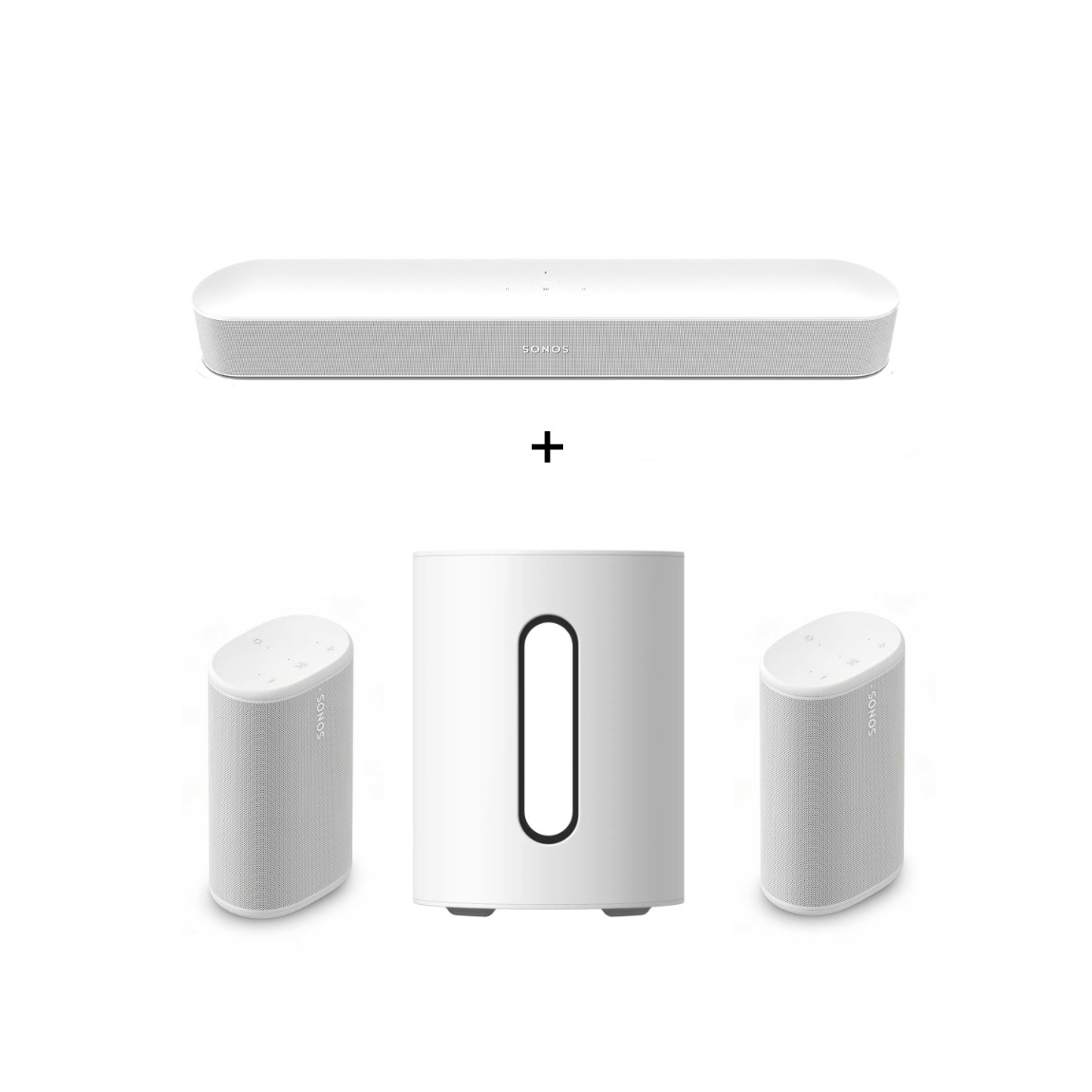 Sonos Stereo Set - mit 2 Era 100 und Wandhalterung Paar - Weiß - Image 33