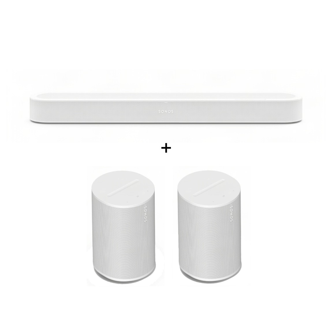 Sonos Entertainment Set - mit Beam Ultra und 2 Era 100 SL - Weiß