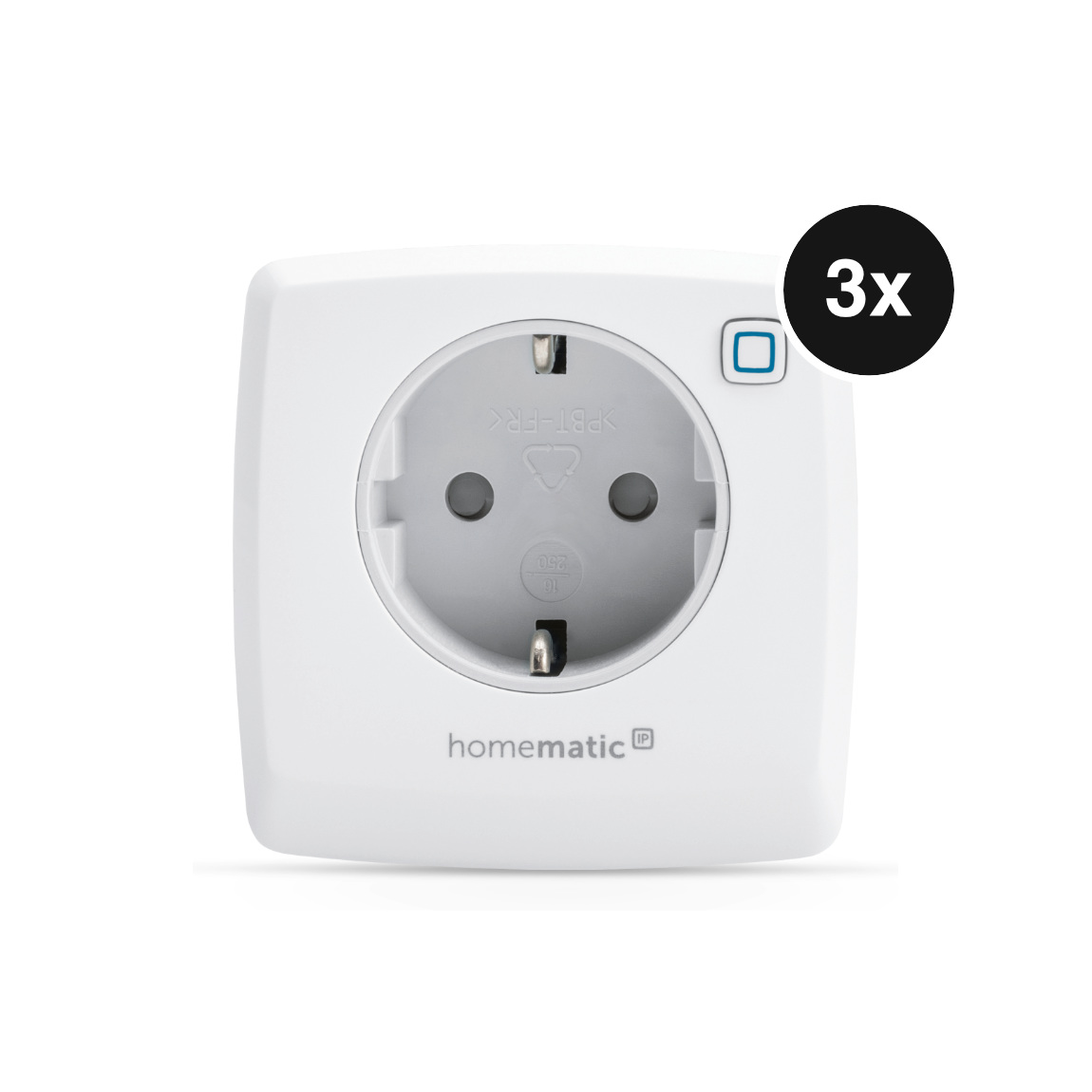 Homematic IP Schalt-Mess-Steckdose - 3er-Set