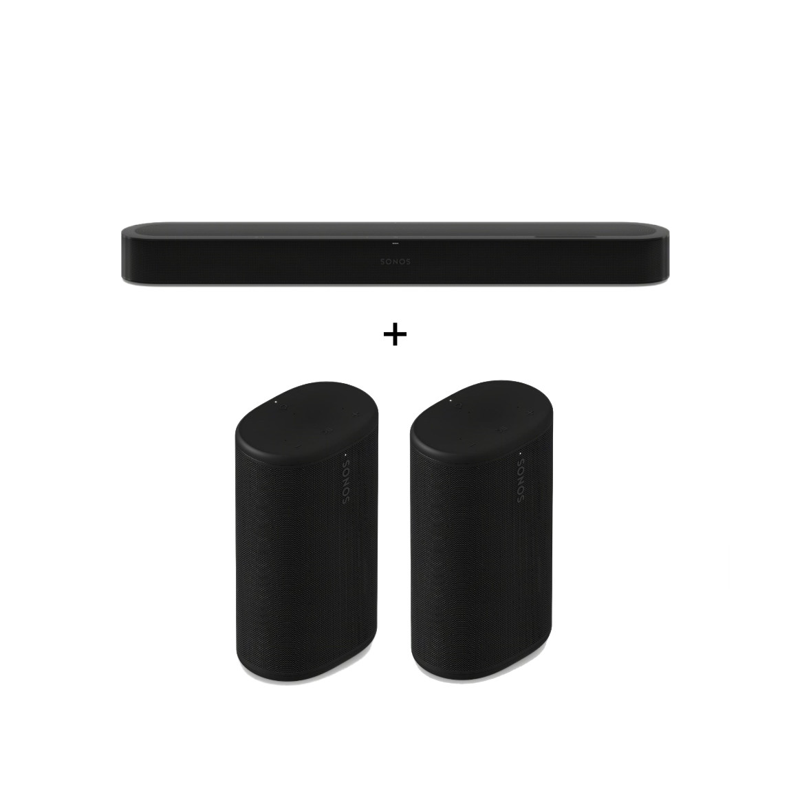 Sonos Entertainment Set - mit Beam Ultra und 2 Play - Schwarz
