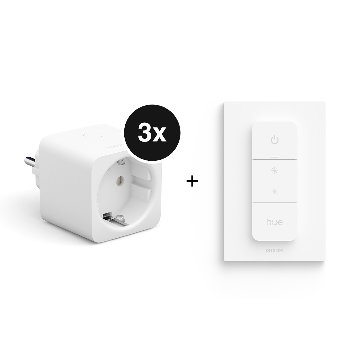 Philips Hue Set - mit 3 Smart Plugs + Dimmschalter