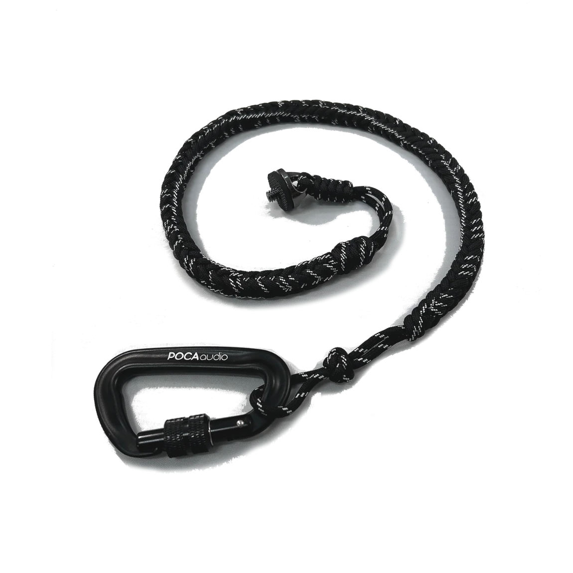 POCA Audio Pine Beat Cord - Trageseil mit Karabiner - Schwarz