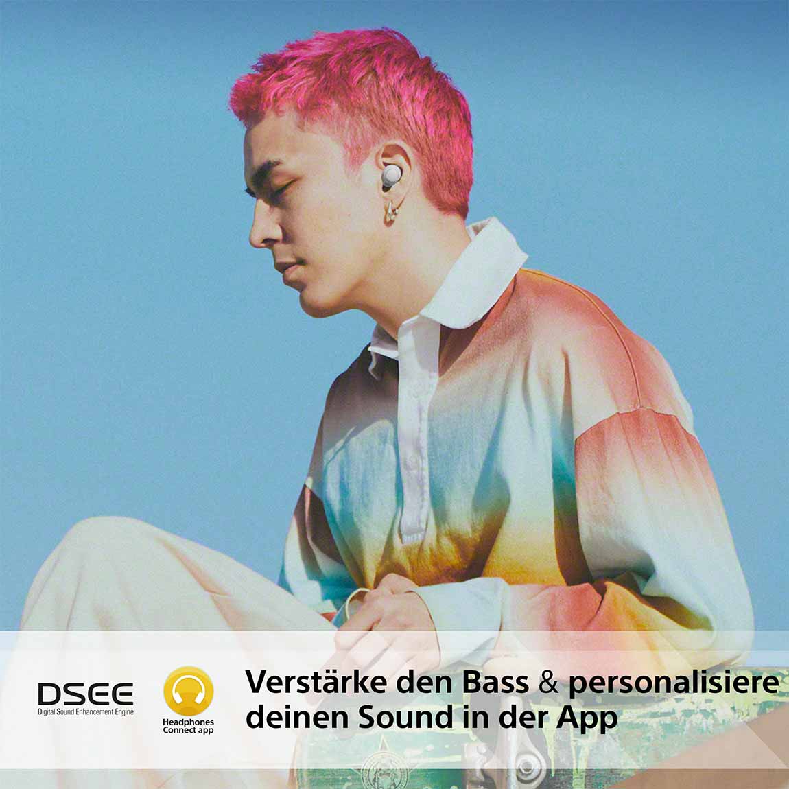 Thumbnail - Sony WF-C700N True Wireless Noise-Cancelling-Kopfhörer - Holunderweiß