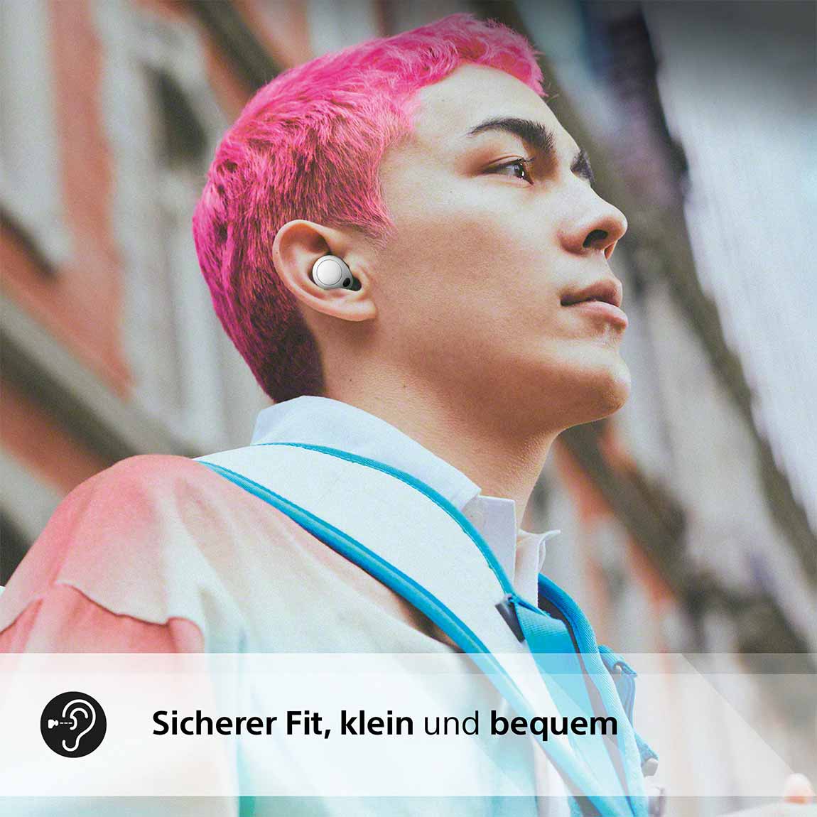 Thumbnail - Sony WF-C700N True Wireless Noise-Cancelling-Kopfhörer - Holunderweiß