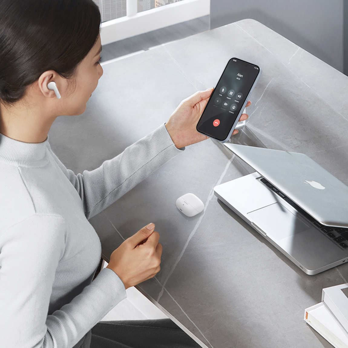 Thumbnail - Aukey Beyond ANC Pro Wireless Kopfhörer - Weiß