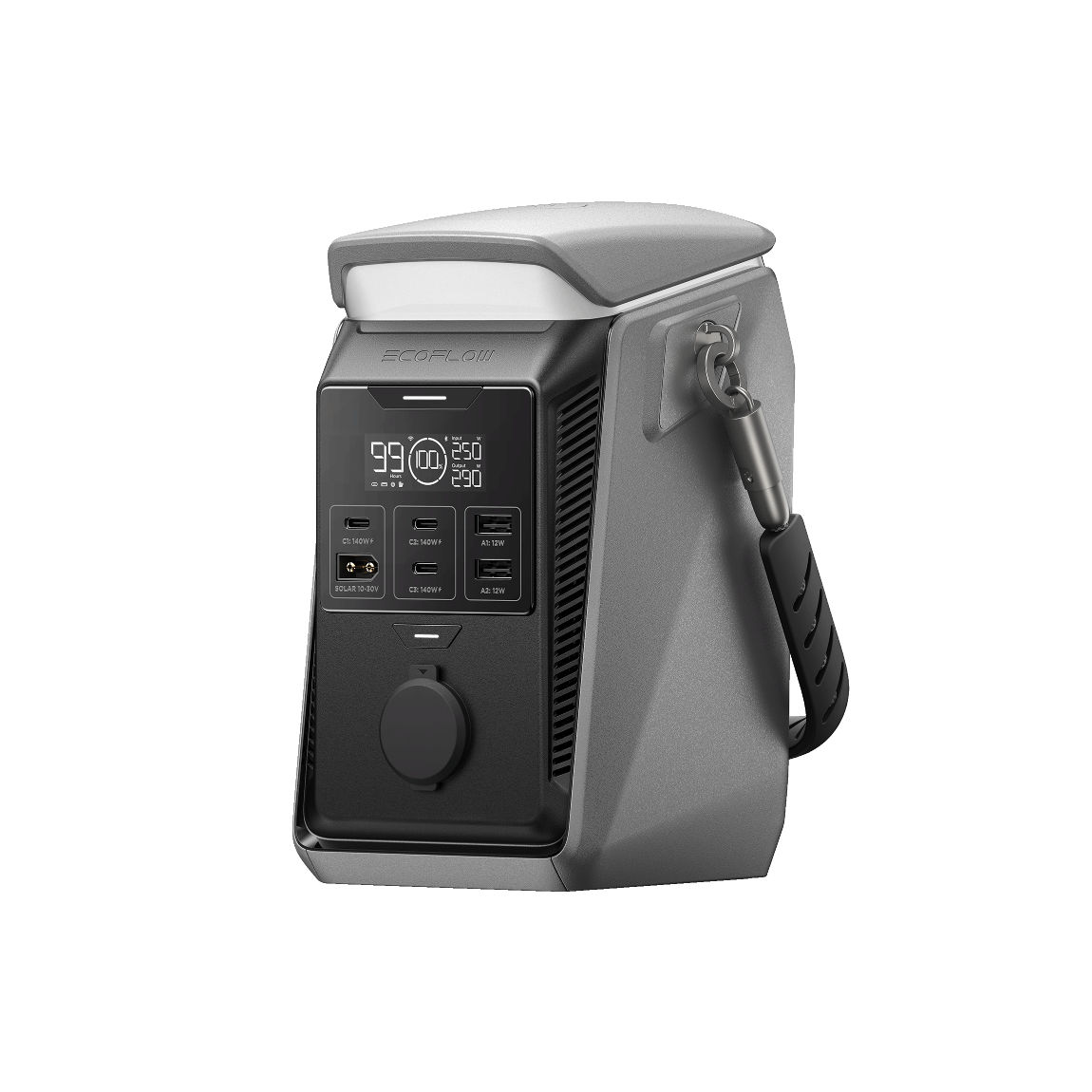 EcoFlow TRAIL Plus 300 DC (300 W, 288 Wh) - Tragbare Powerstation - Schwarz