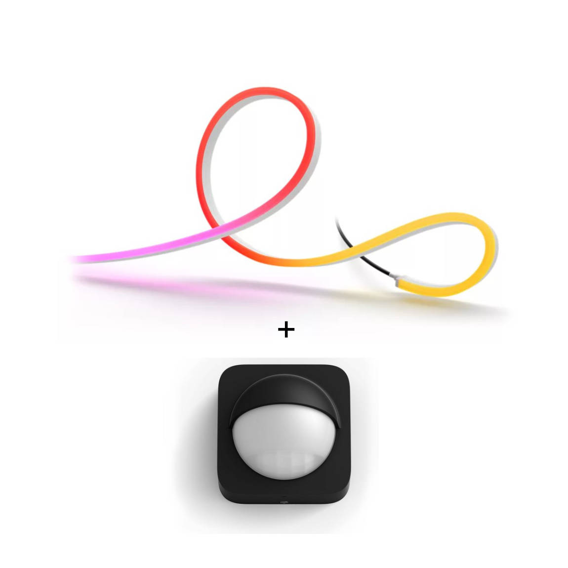 Philips Hue Set - mit Hue Neon Gradient Outdoor Lightstrip 5m + Outdoor Sensor Außenbewegungsmelder