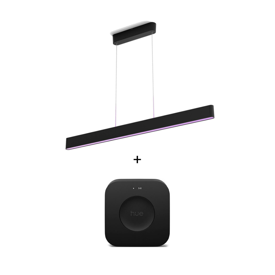 Philips Hue White & Color Ambiance Ensis Pendelleuchte 5500lm - Schwarz + Bridge Pro