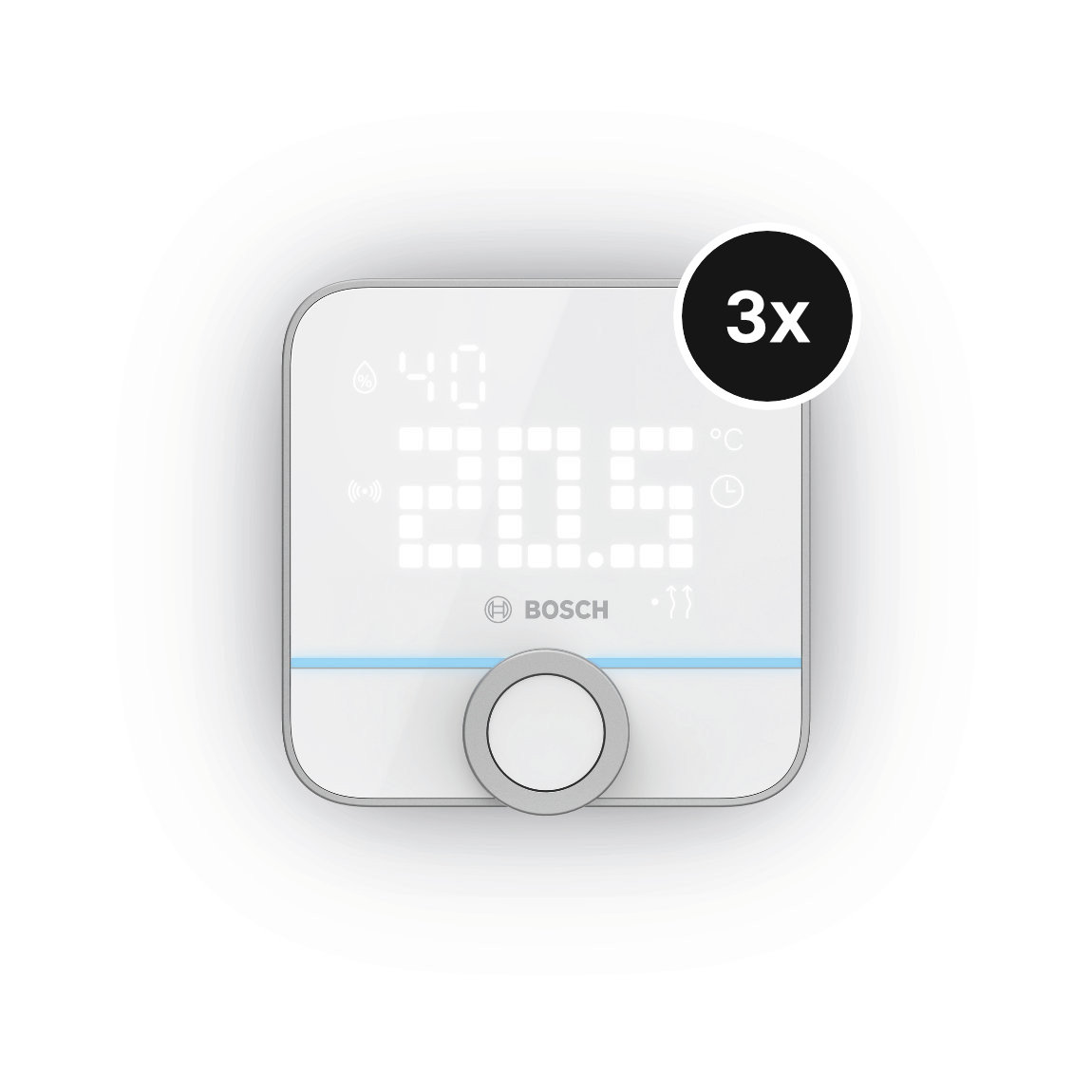 Bosch Smart Home Raumthermostat II 230 V - 2er-Set für Fußbodenheizungen