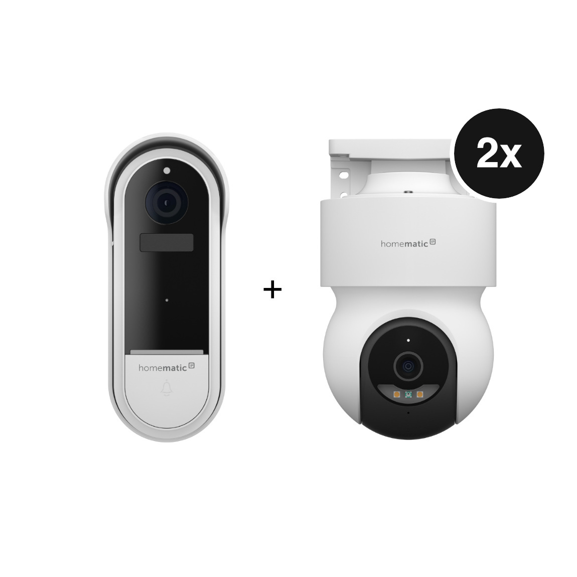 Homematic IP Set - mit Video-Türklingel + Innenkamera basic