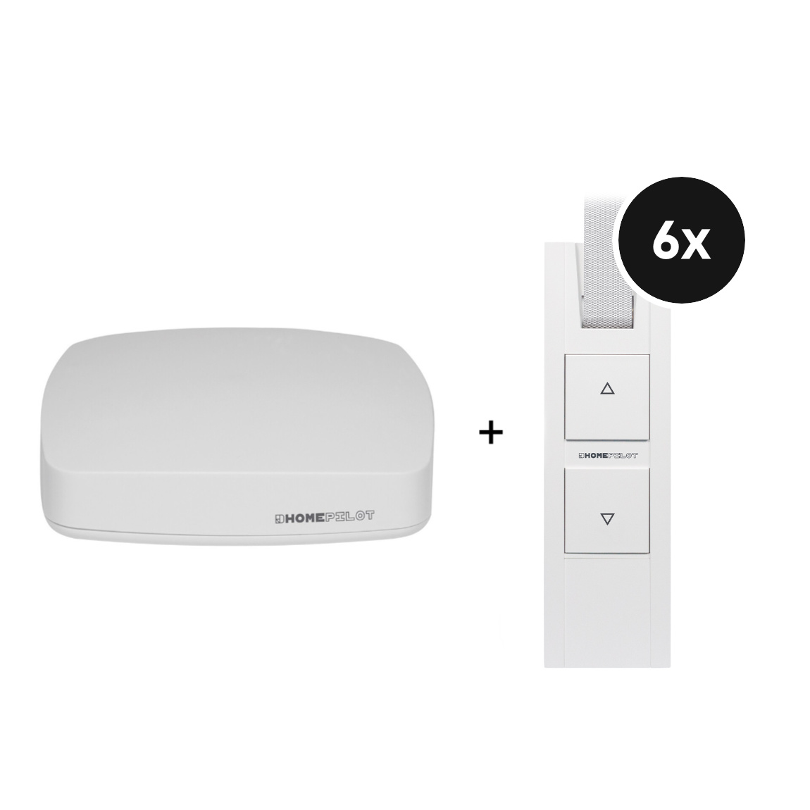 HOMEPILOT Starter Set - mit Gateway premium + 6 Gurtwickler RolloTron pure smart
