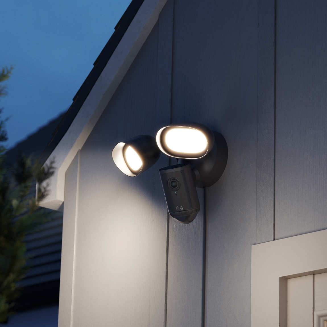 Thumbnail - Ring Floodlight Cam Pro (2. Gen.) - 4k-Außenkamera mit Flutlicht - 2er-Set