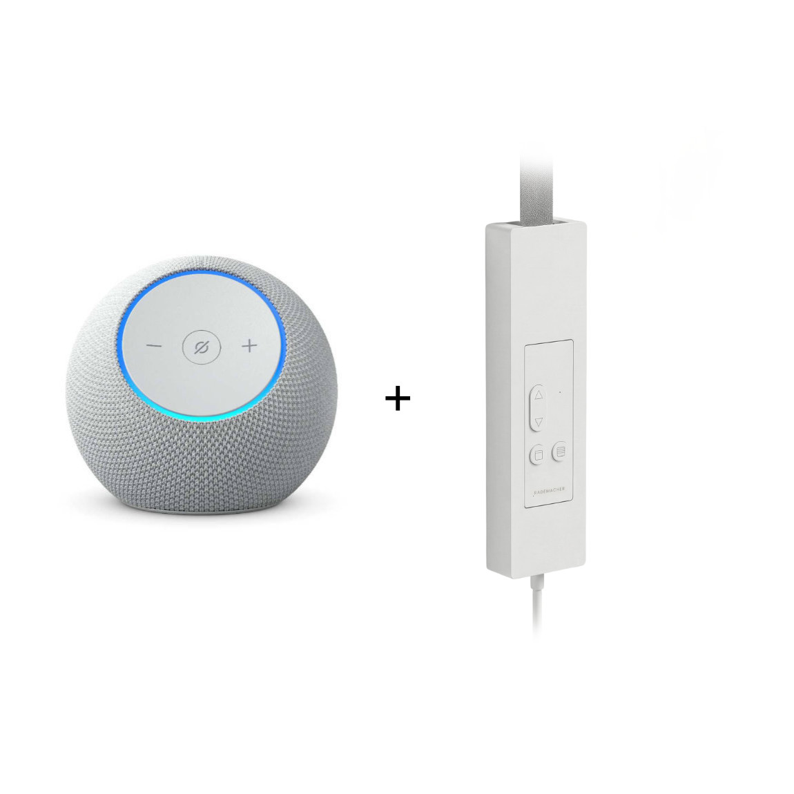 Amazon Starter Set Rollladensteuerung - mit Echo Dot Max (neueste Gen.) + Rademacher Universal Gurtwickler smart - f&uuml;r Unter-/Aufputz