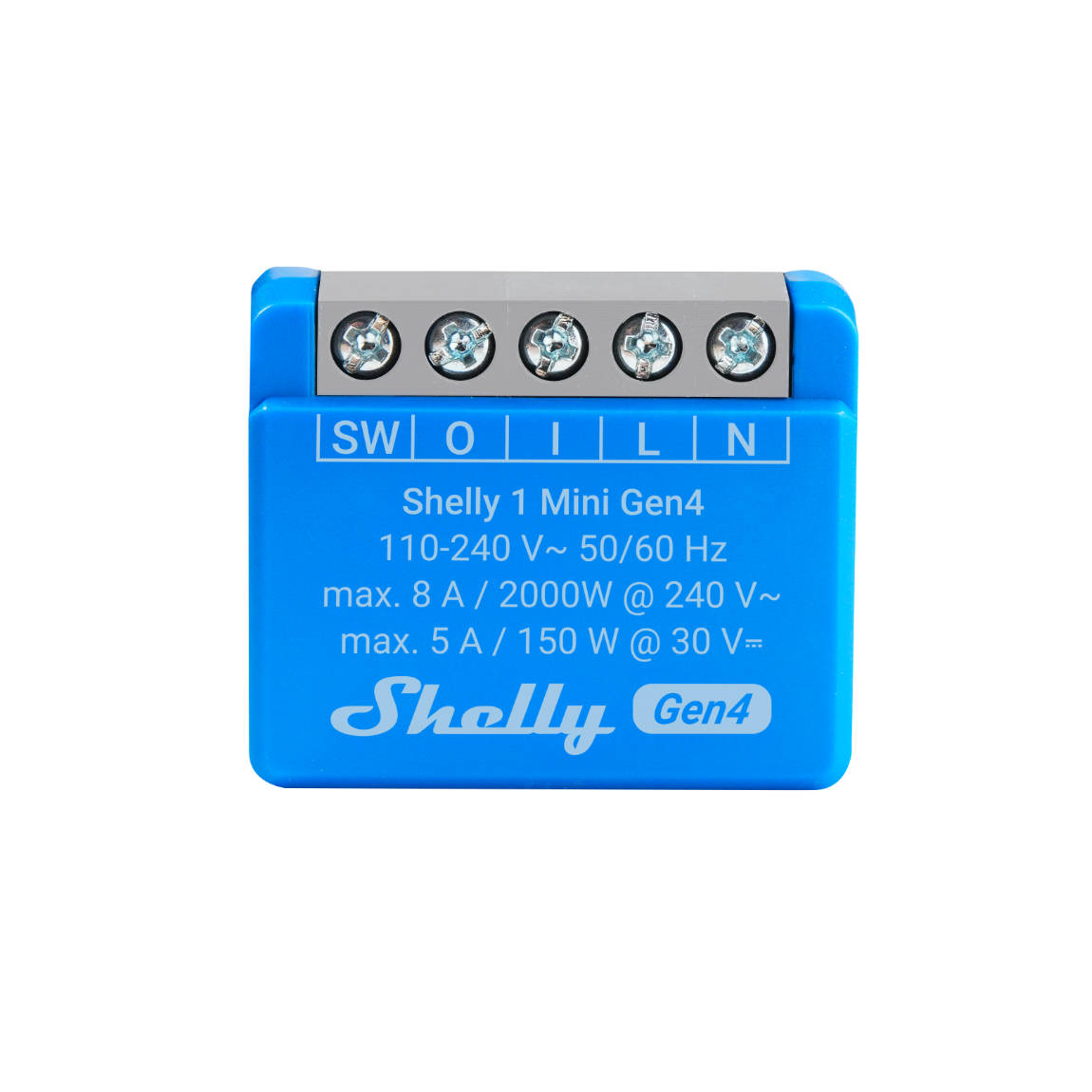 Thumbnail - Shelly 1 Mini (Gen. 4) - WLAN 1-Kanal Relais max. 8A - 6er-Set (+12 Monate GRATIS Shelly Premium)