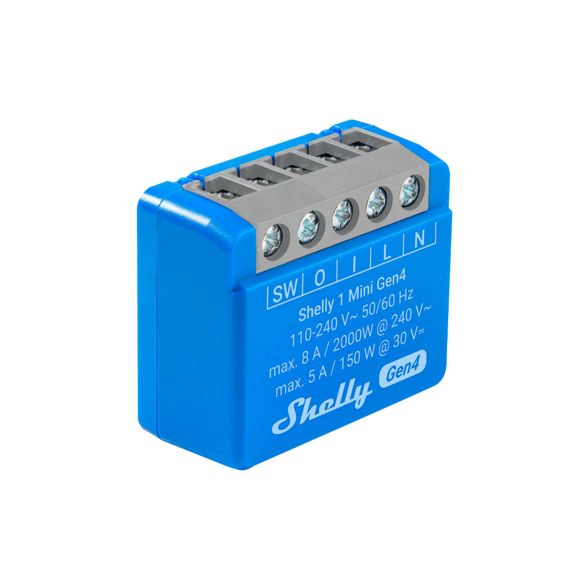 Thumbnail - Shelly 1 Mini (Gen. 4) - WLAN 1-Kanal Relais max. 8A - 6er-Set (+12 Monate GRATIS Shelly Premium)