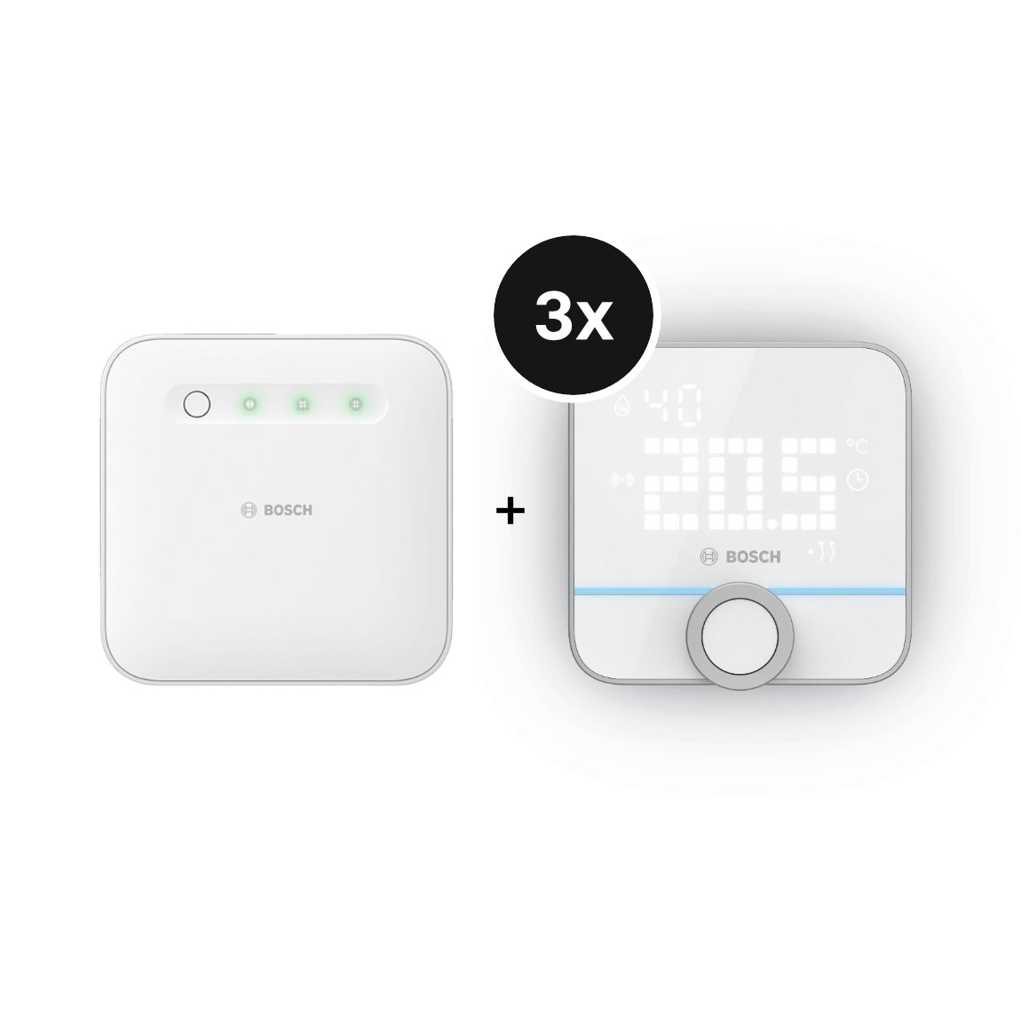 Bosch Smart Home - Starter Set Heiztherme & Fu&szlig;bodenheizung II mit 3 Raumthermostaten 230V
