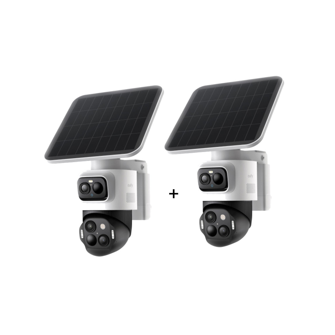 eufyCam S4 - 4K-Sicherheitskamera mit 3 Linsen - 2er-Set