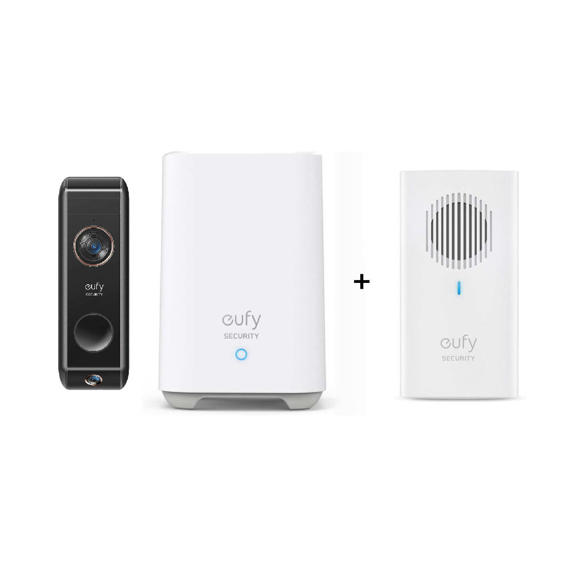 eufy Video Doorbell Dual + HomeBase 2 + Doorbell Chime