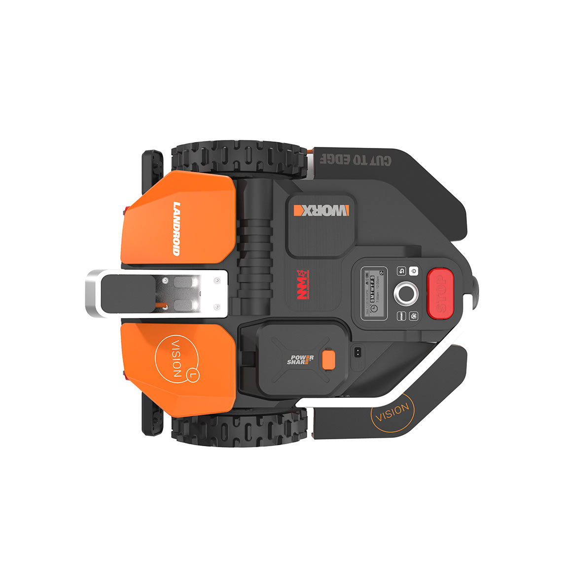 Thumbnail - Worx Landroid Vision L1300 + gratis Akku-Rasentrimmer WG163E.1 20V –​​ mit Akku & Ladestation