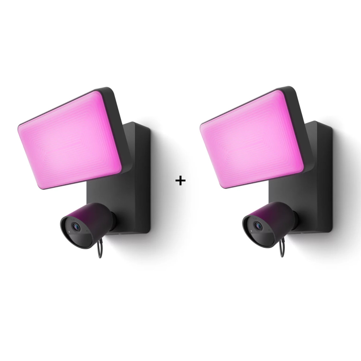 Philips Hue Secure Flutlichtkamera für den Außenbereich - 2er-Set
