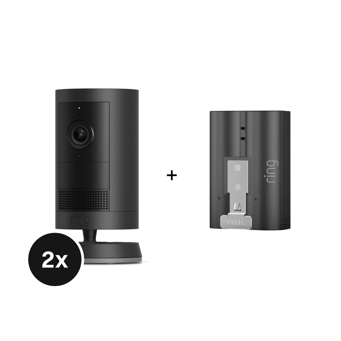 Ring Outdoor Cam Plus - Battery - 2er-Set + Quick Release Battery - Ersatzakku