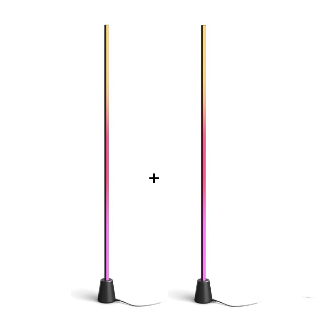 Philips Hue Set - mit Gradient Play Stehleuchte L + Essential White and Color Ambiance GU10