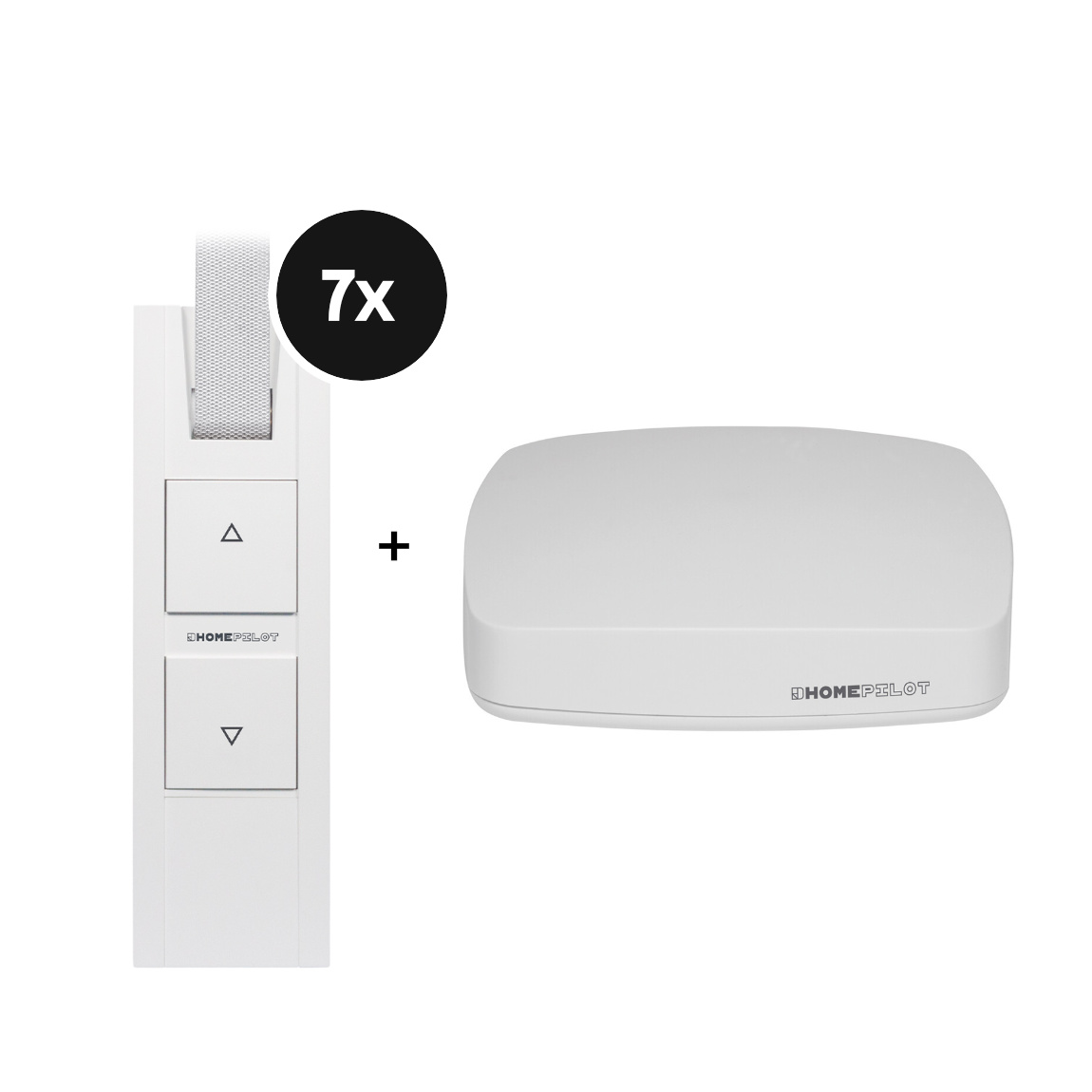 HOMEPILOT Starter Set - mit Gateway premium + Rollladenaktor smart Unterputz - 5er-Set