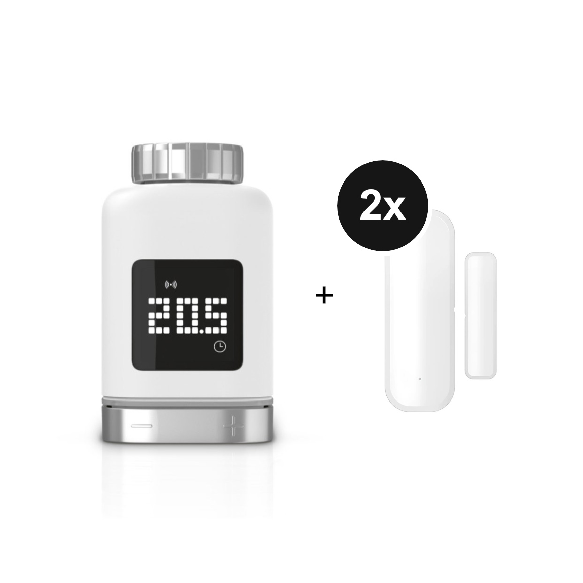 Bosch Smart Home Heizk&ouml;rper-Thermostat II [+M] + 2 tink Basics Matter Smart Door & Window Sensors