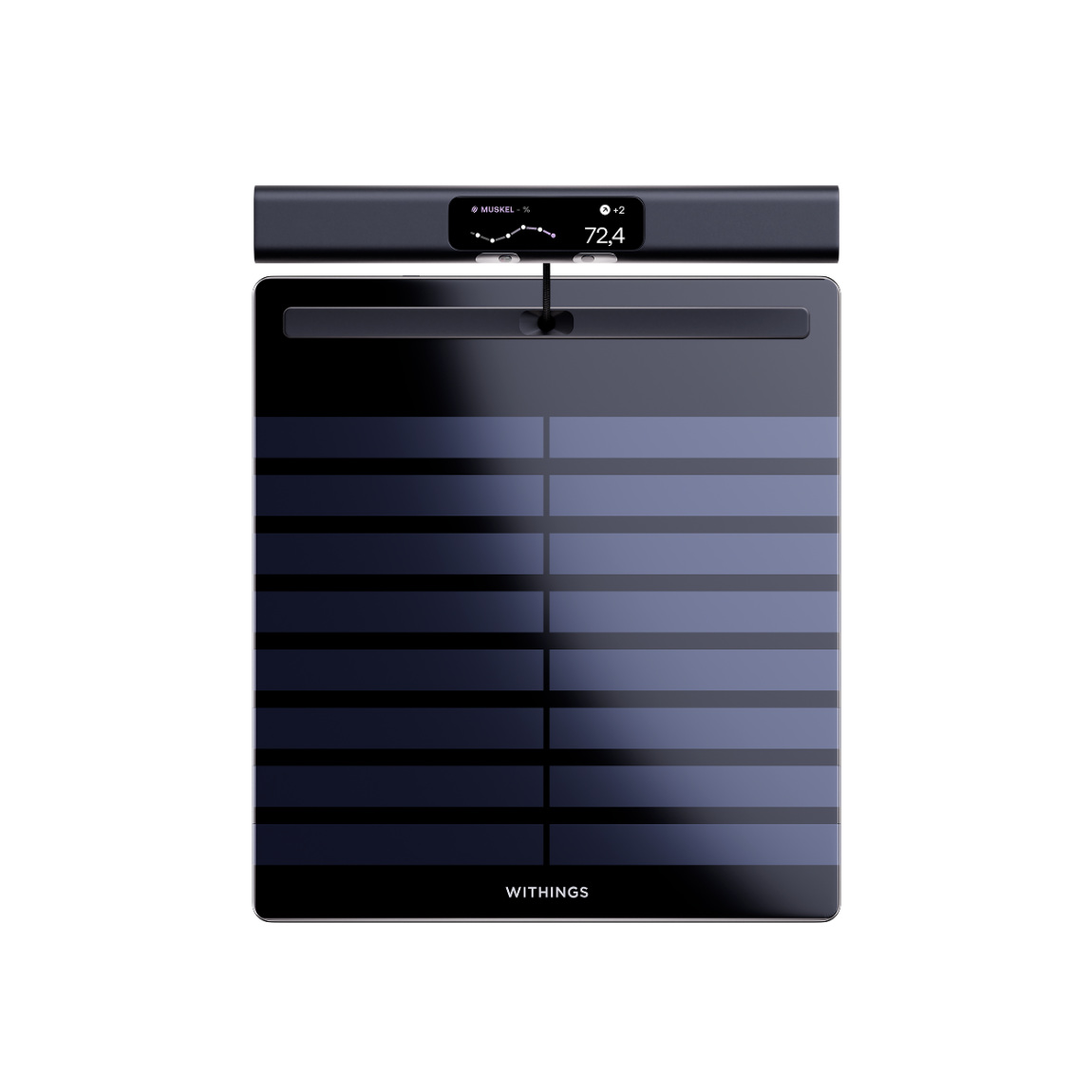Withings BodyScan 2 - WLAN-Personenwaage, 60+ Biomarker - Schwarz