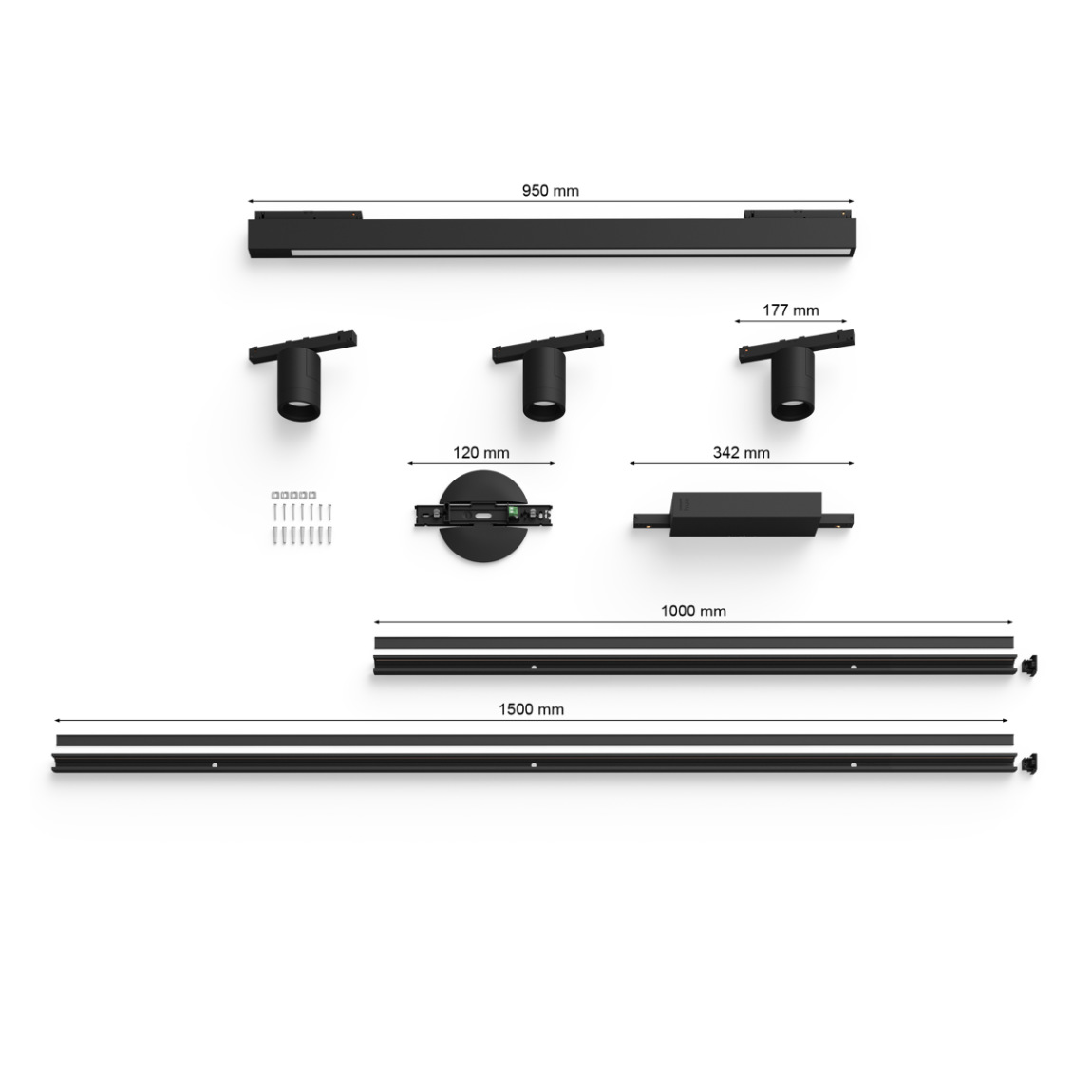 Thumbnail - Philips Hue Perifo Basis-Set Deckenleuchte 3 Spots + Lightbar - Schwarz