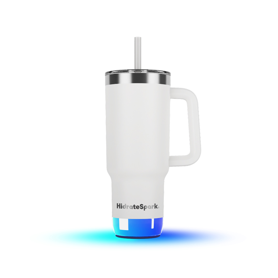 HidrateSpark PRO 2 - Smarte Trinkflasche - Tumbler 887ml - Weiß