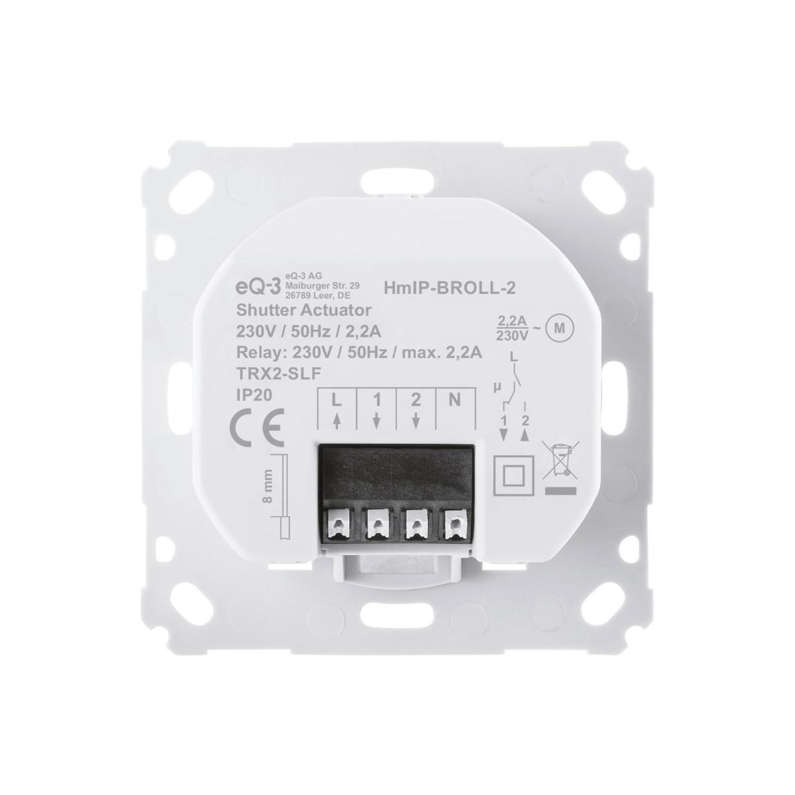 Thumbnail - Homematic IP Rollladenaktor für Markenschalter 2er-Set - Markisensteuerung