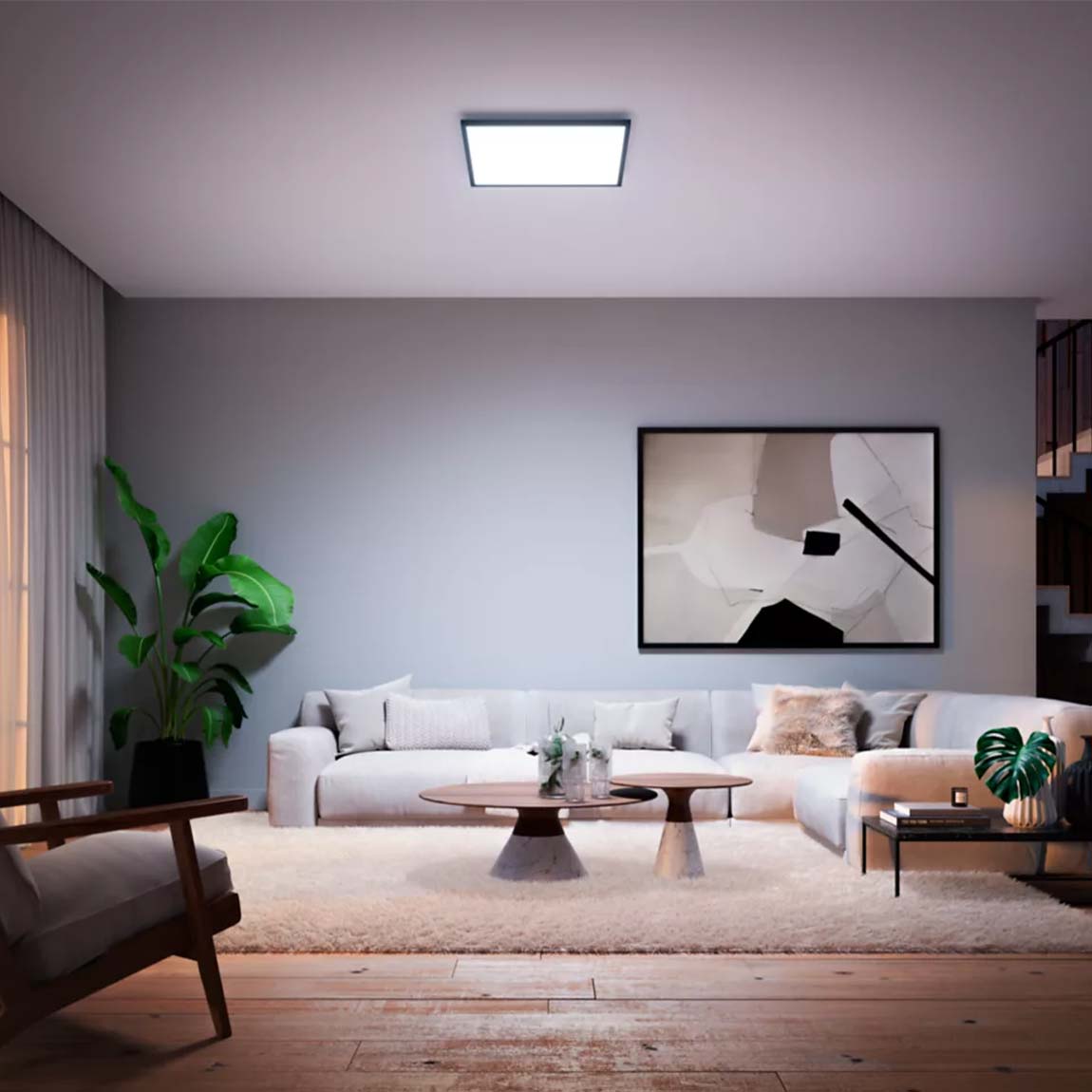 Thumbnail - Philips Hue White Ambiance Aurelle Panelleuchte - 60x60cm - Schwarz