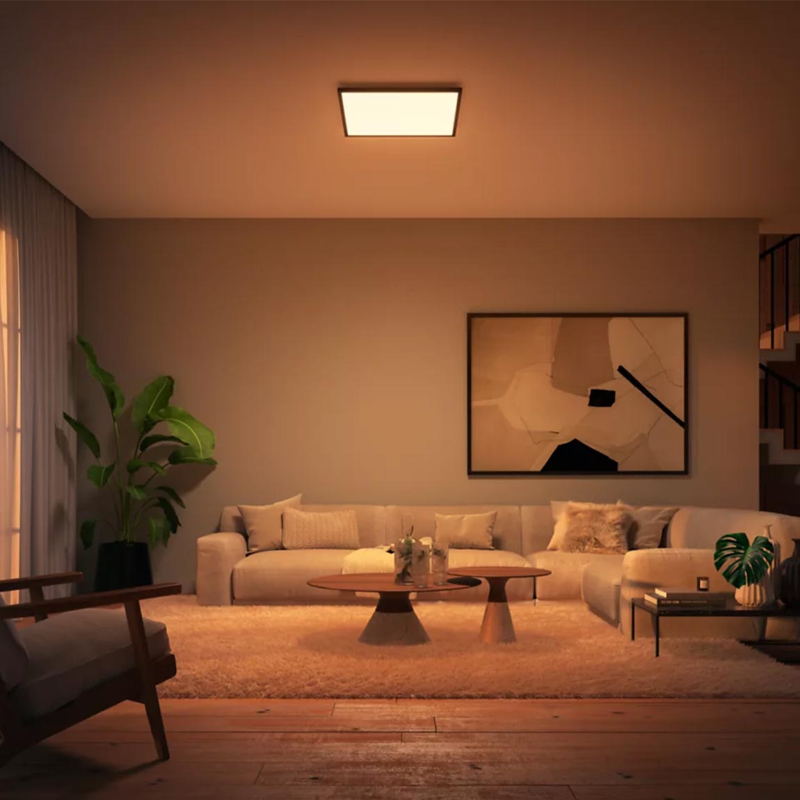 Thumbnail - Philips Hue White Ambiance Aurelle Panelleuchte - 60x60cm - Schwarz