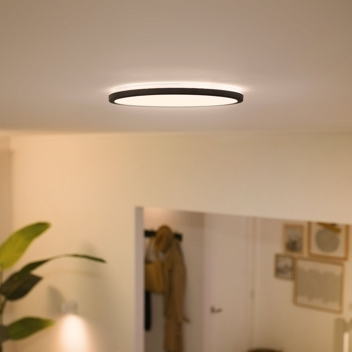 Thumbnail - WiZ Super Slim Deckenleuchte Tunable 16W Weiß - Schwarz