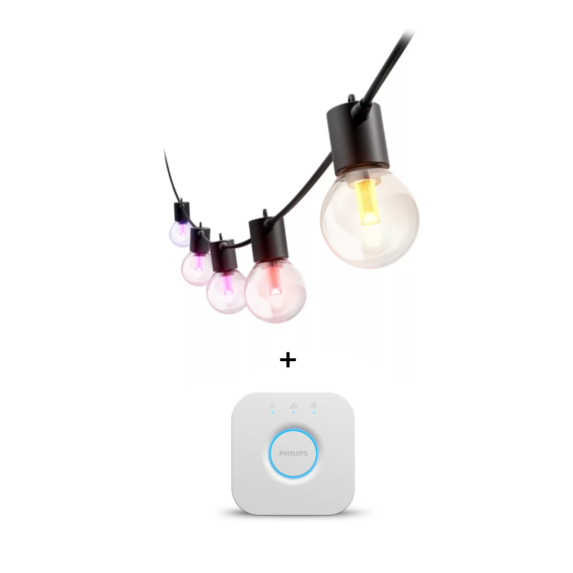 Philips Hue Festavia Globe Au&szlig;enlichterkette - 14m + Bridge