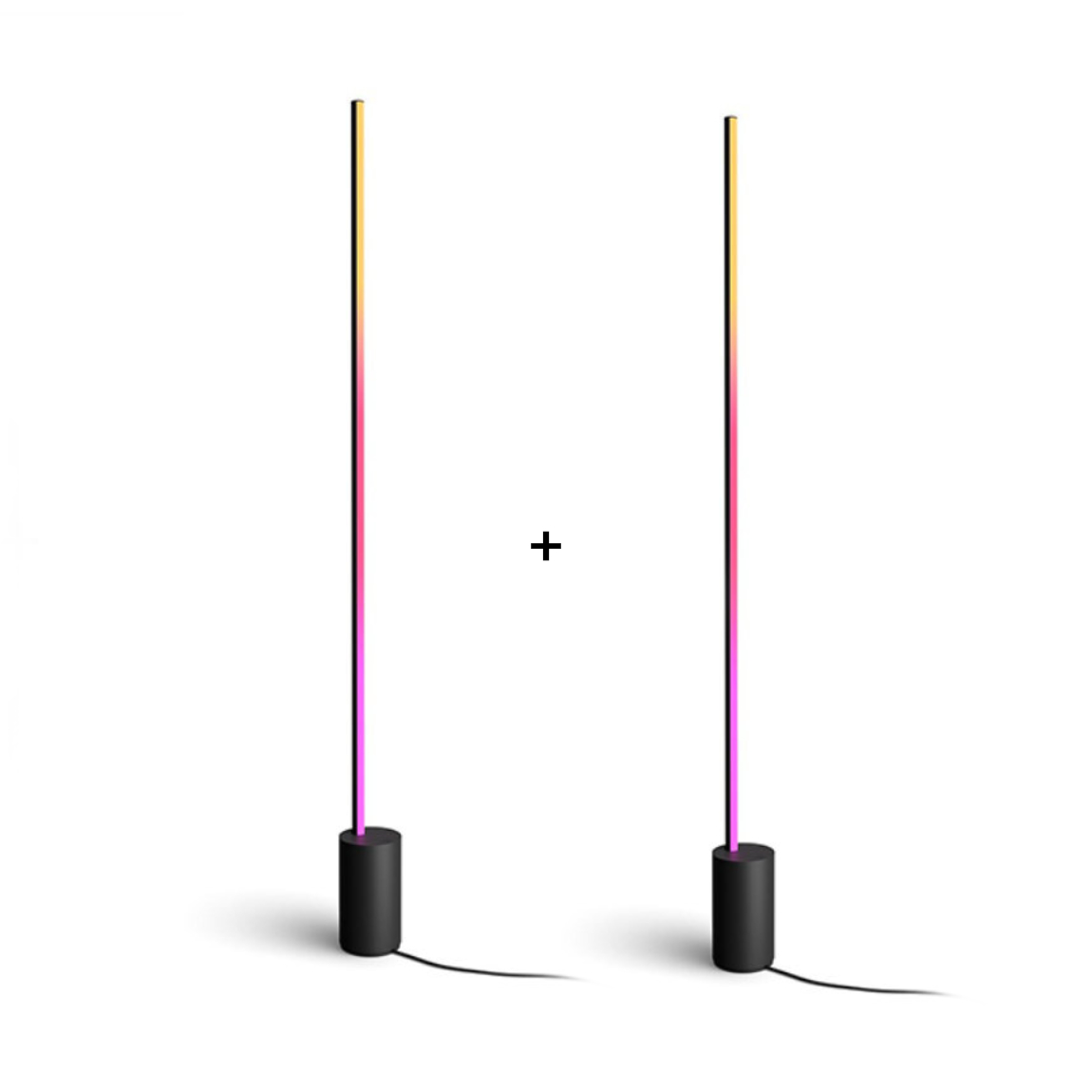Philips Hue Gradient Signe Stehleuchte - Schwarz - 2er-Set
