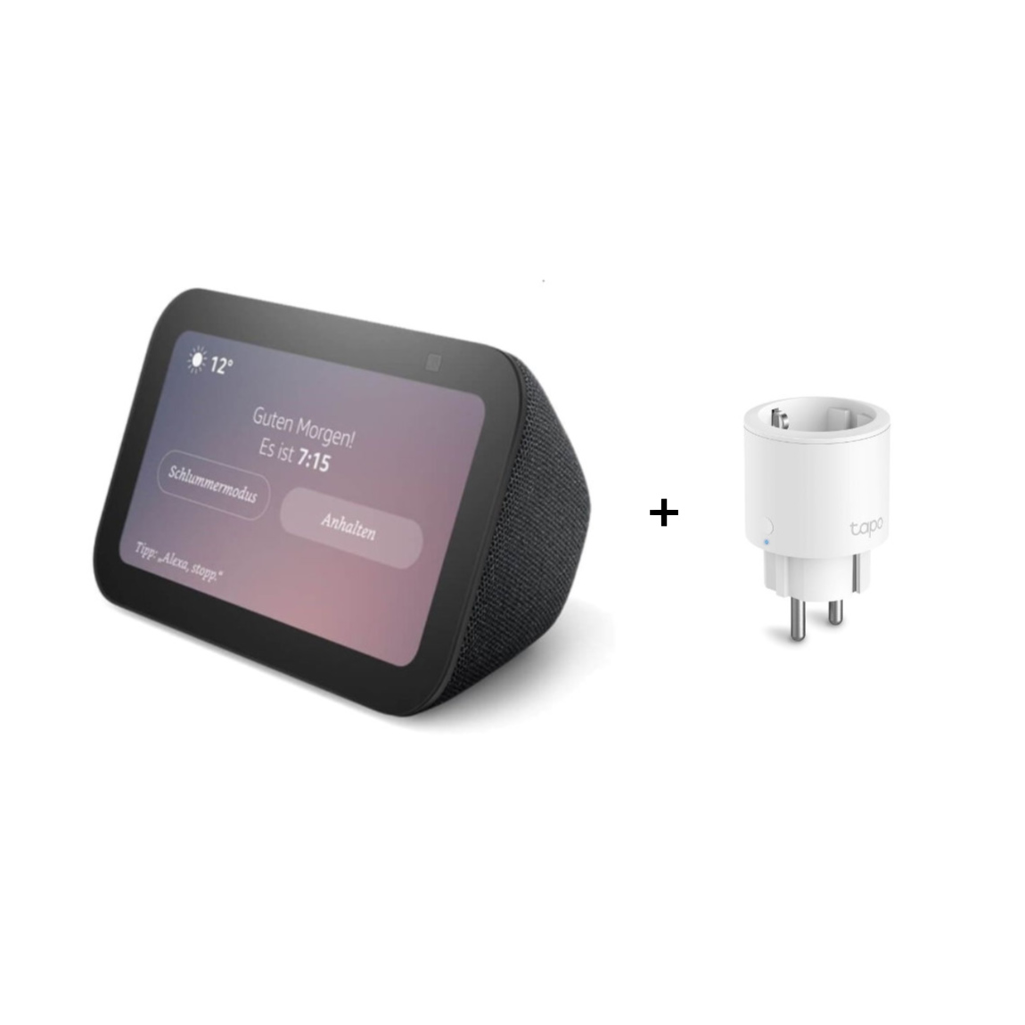 Amazon Echo Show 5 - Neueste Generation + TP-Link Tapo P115