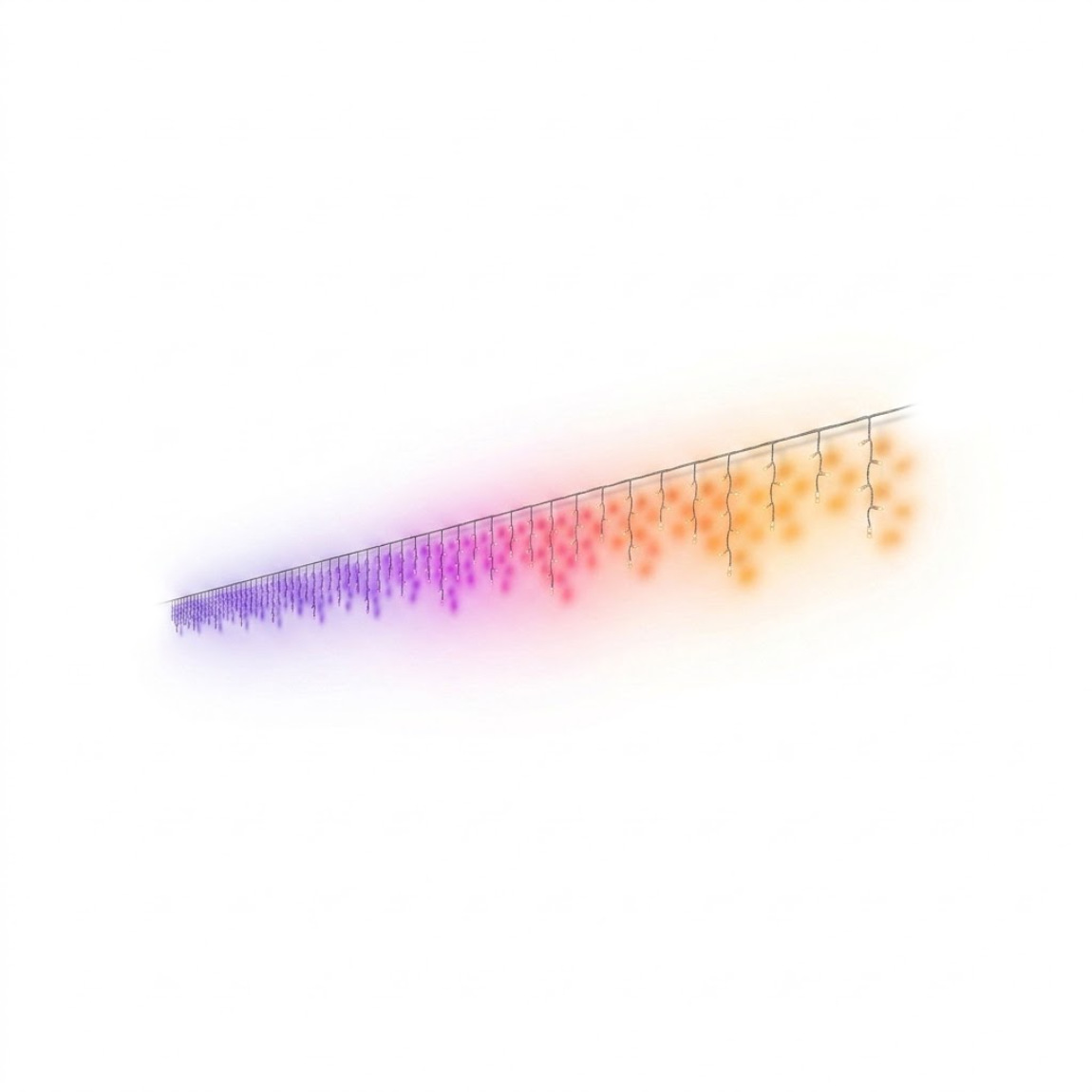 Philips Hue Festavia Eiszapfen-Lichterkette - außen, 200 lm - Weiß