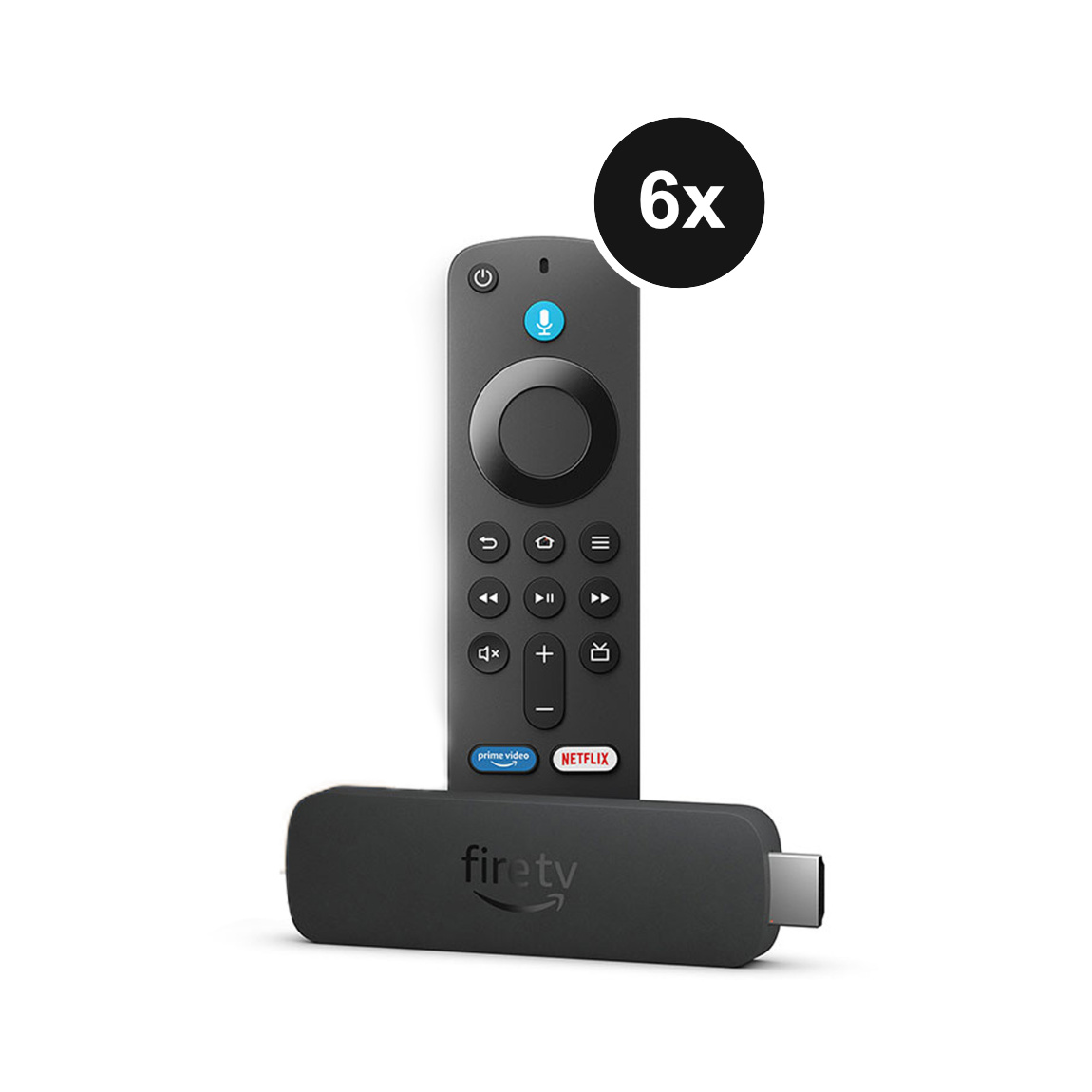 Amazon Fire TV Stick 4K Select - Neueste Generation - Wi-Fi 5 und Alexa - 6er-Set