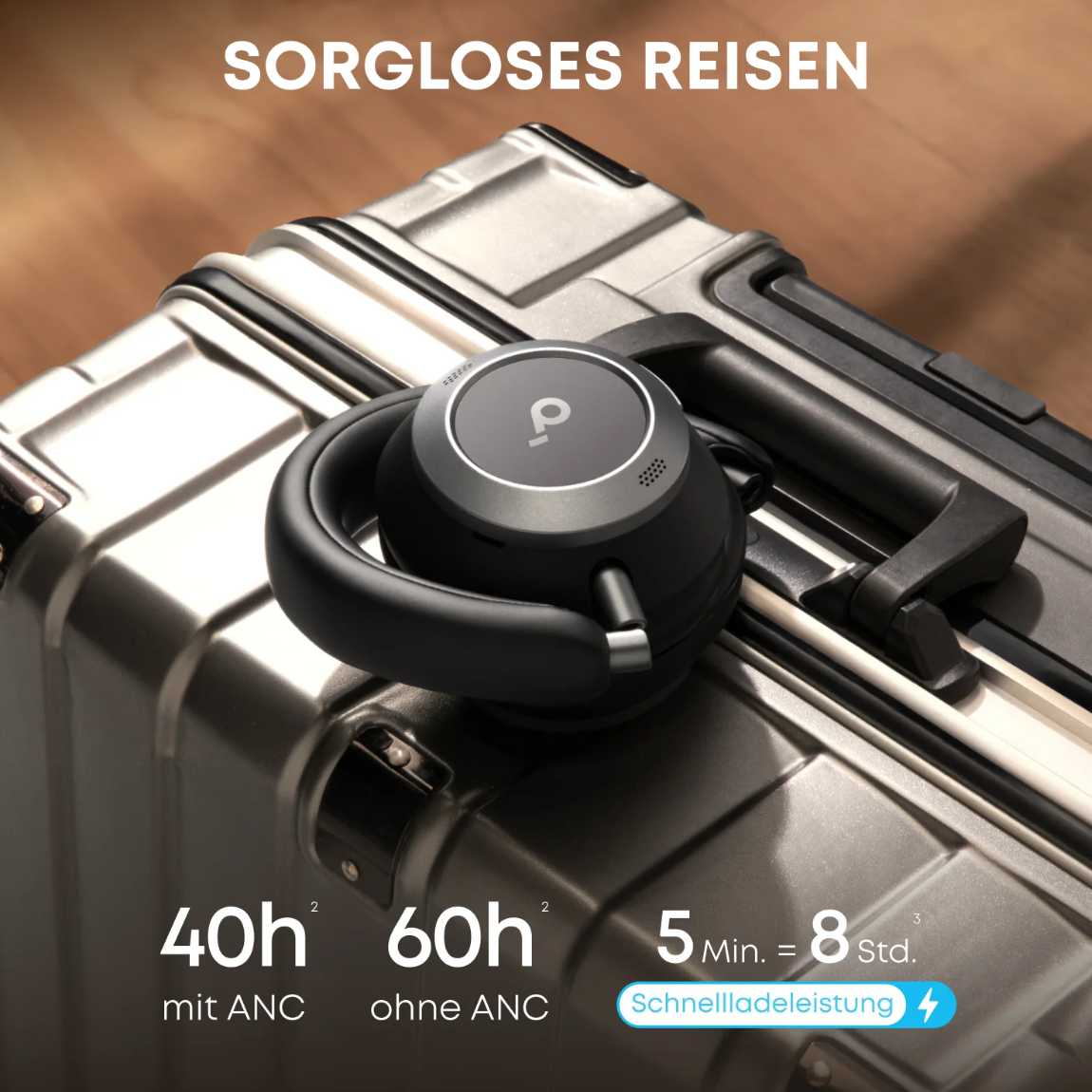 Thumbnail - soundcore Space One Pro - Faltbarer Over-Ear-Kopfhörer - Schwarz