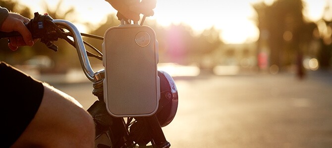 Bluetoothspeaker imer Sonennuntergang