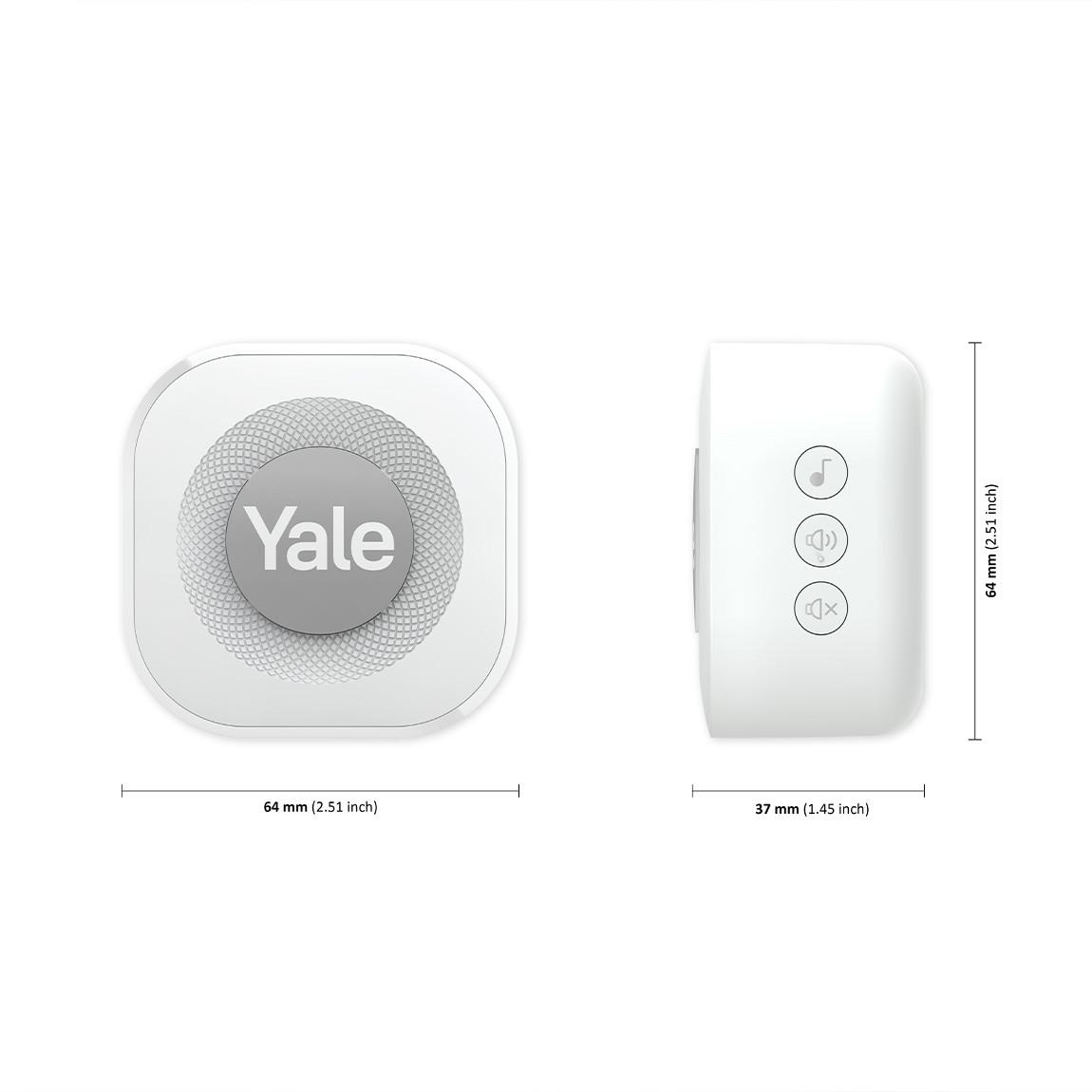 Yale Smart Video Doorbell + Chime_maße