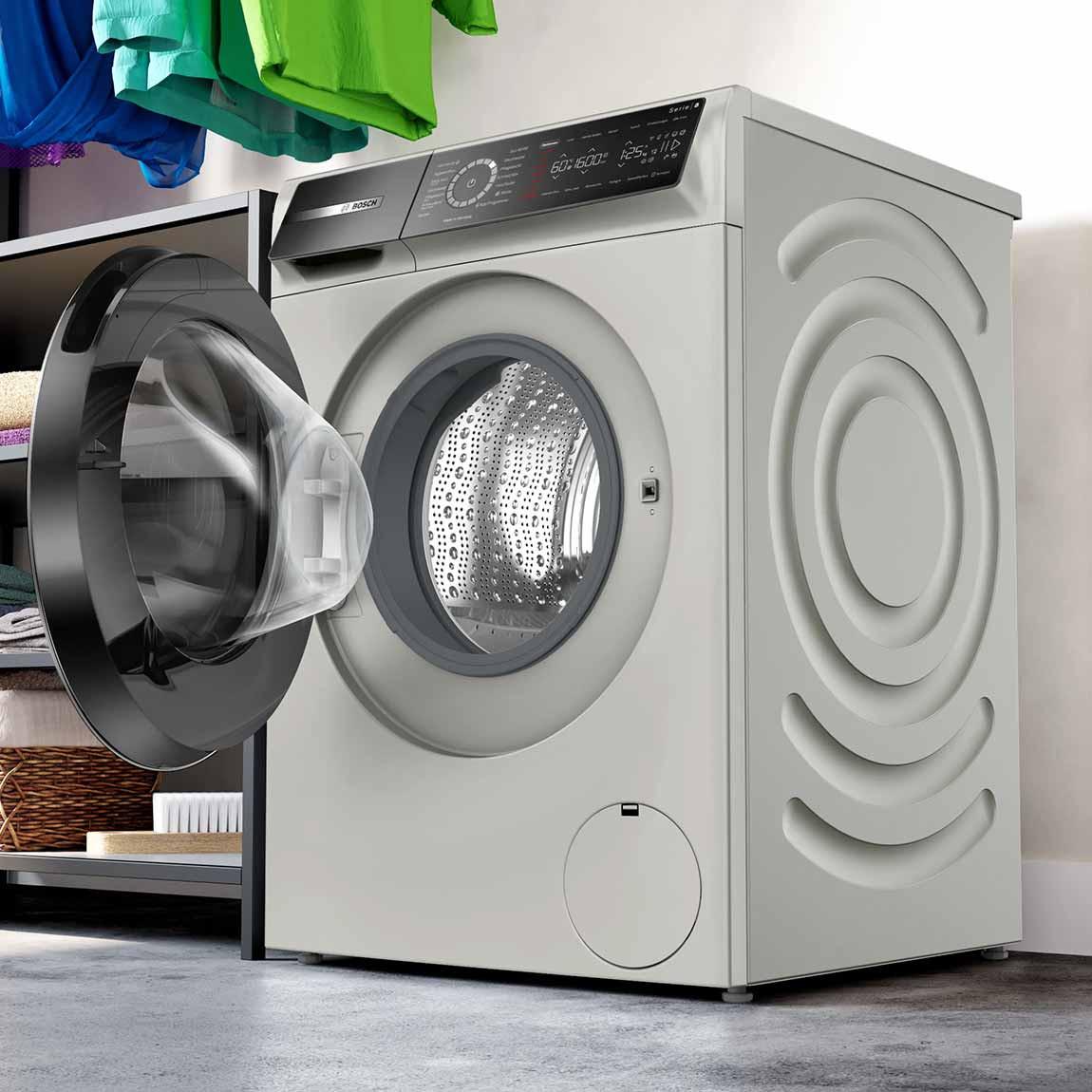 Bosch WGB2560X0 Serie 8 Waschmaschine - Frontlader 10 kg 1600 U/min - Silber inox / Altgerätemitnahme_offen