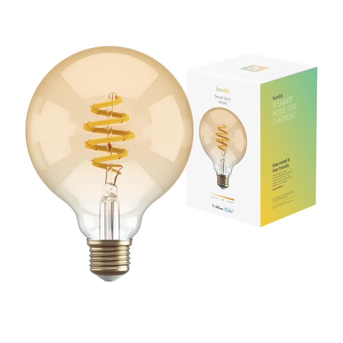 Hombli Filament Bulb CCT E27 G95-Amber 2er-Set Verpackung